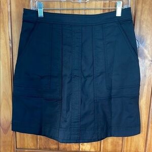 Cabi Zip Line Skirt Black 4 mini short a line cotton blend cargo utility new